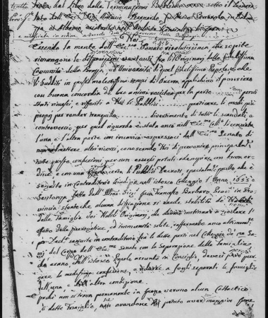 Preslik potvrde bračkog plemstva od strane mletačke vlasti iz 1657. godine