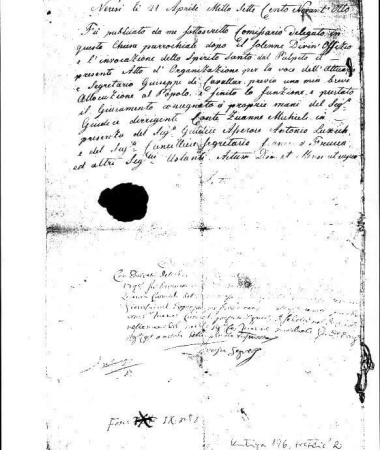 Preslik priznavanja povlastica bračkoga plemstva iz 1798. godine (prva austrijska uprava)